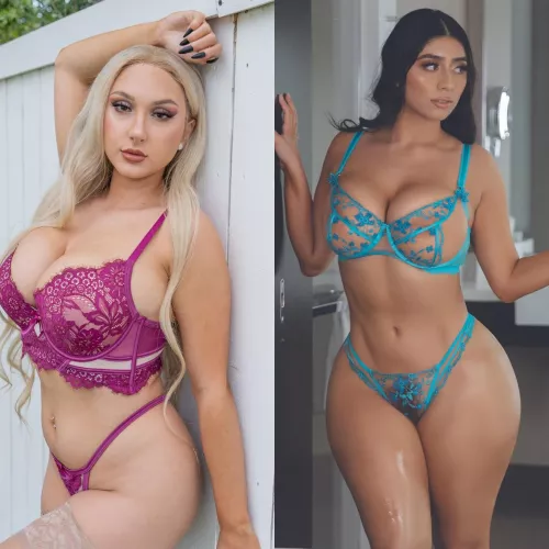 [Skylar Vox] vs [Violet Myers] by LordosisLover