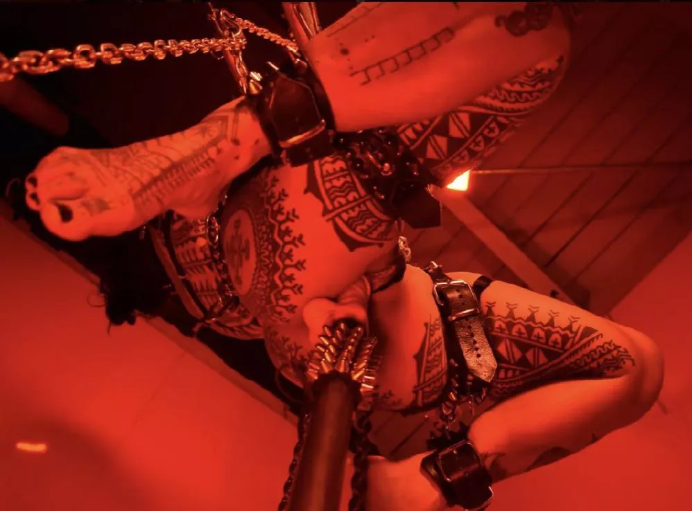 Suspended and fucked with a dildo by thanator13 posted by DarkSlugSlurper