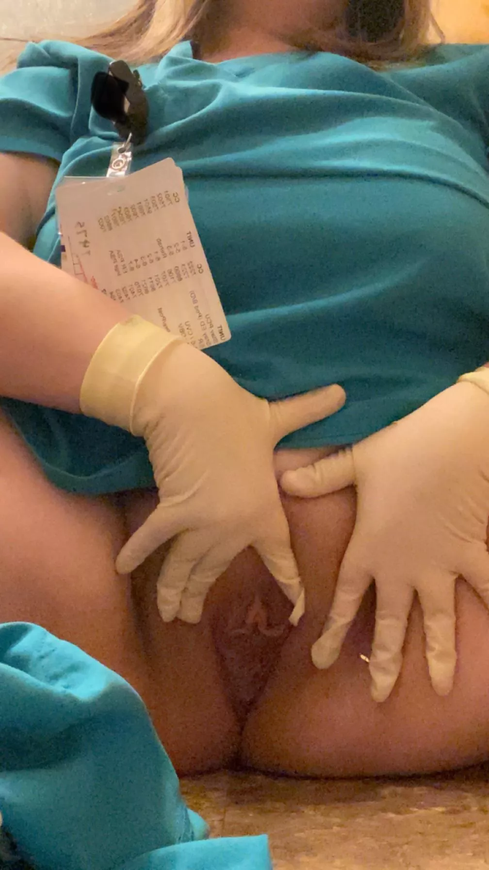 This nurse is looking for a face to sit on while she charts posted by averagenursemeg