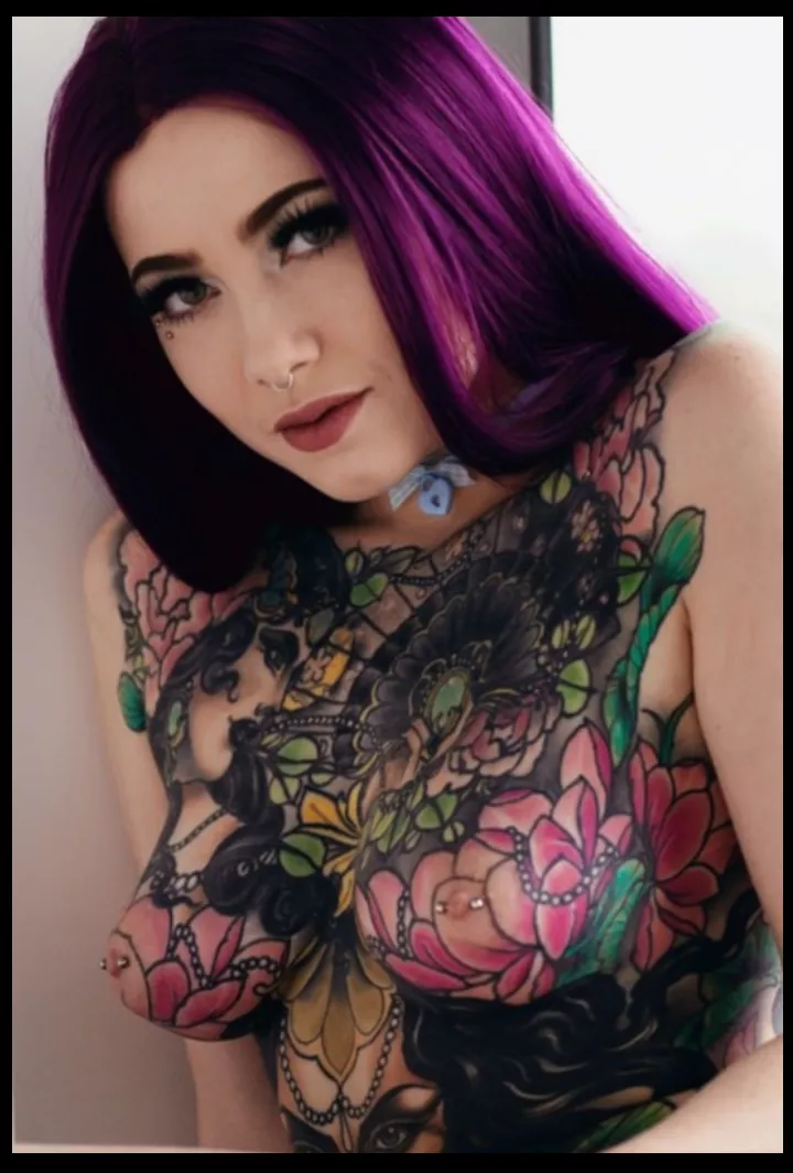 Those tattooed nipples need my tongue posted by Tatznrings