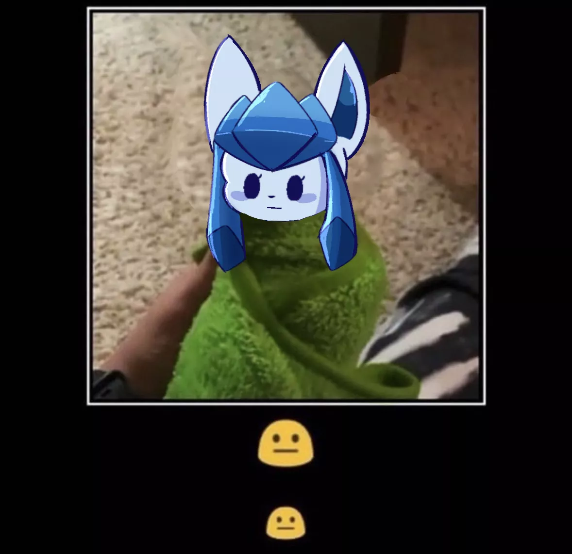 A Glaceon burrito posted by Glacytale
