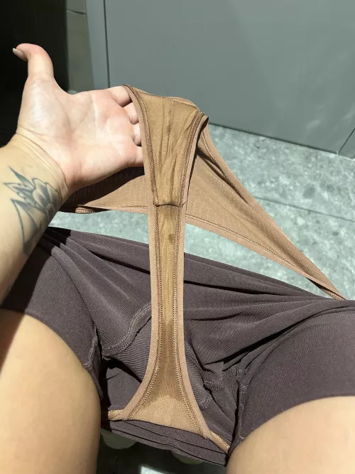 A little hungover cardio never hurt anyone ;) I call this the dirty gin martini thong heh by Yaelnextdoorvip