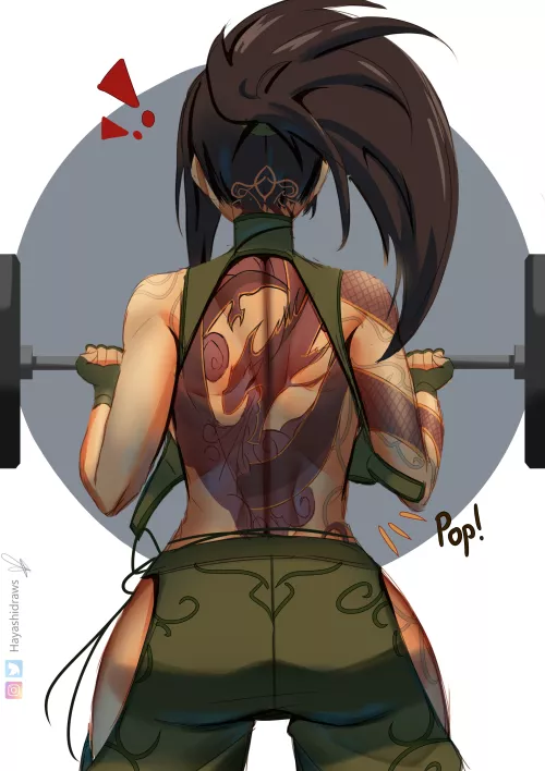 Akali training... Her clothes couldn't handle the pressure... (HayashiDraws) by Short-Ad224