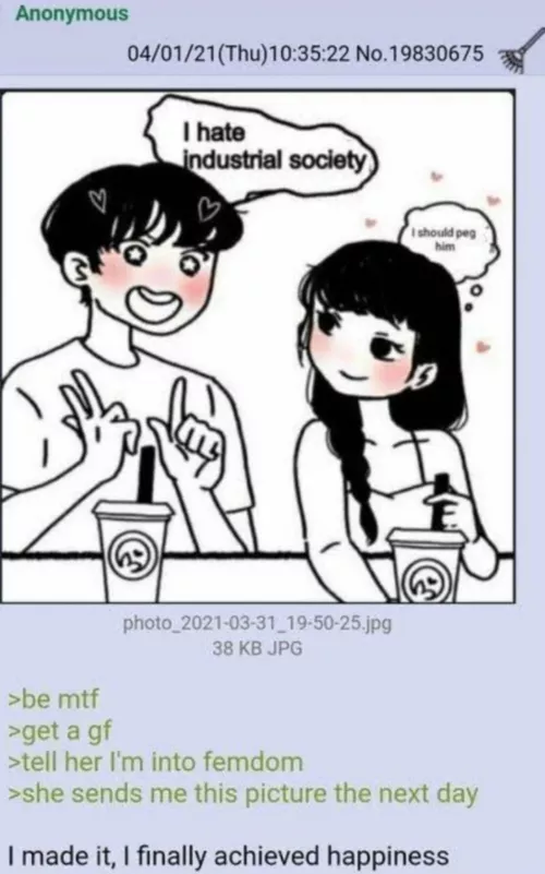 anon achieved happiness by RecklessDomeEnjoyer