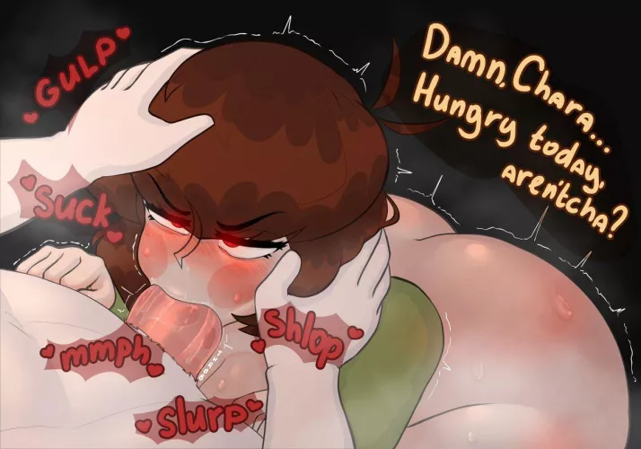 [Chara] is hungry, will you feed her if her owners not there for her? (DarkyNsfw) by Justanormalperson287