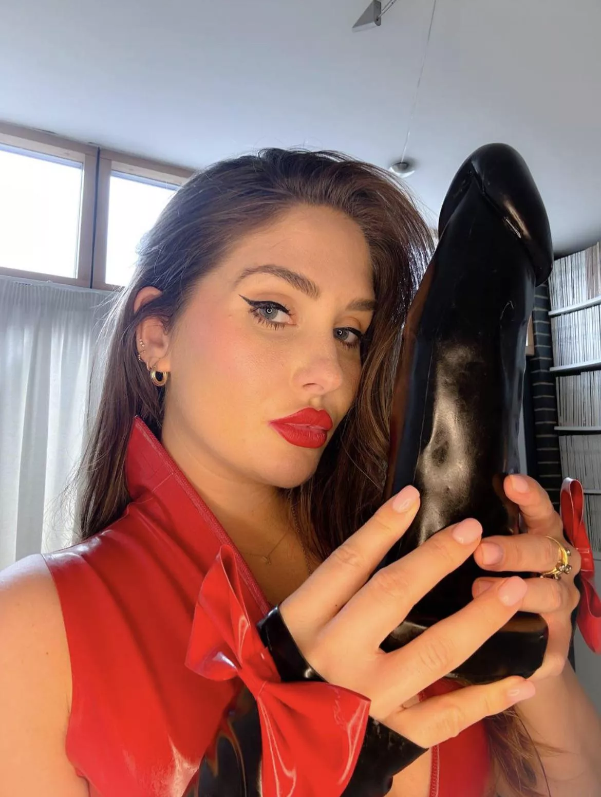 [domme] When I told you I was going up a size you didn’t expect this did you. Don’t worry, we will make it fit. posted by Serveyourkitty