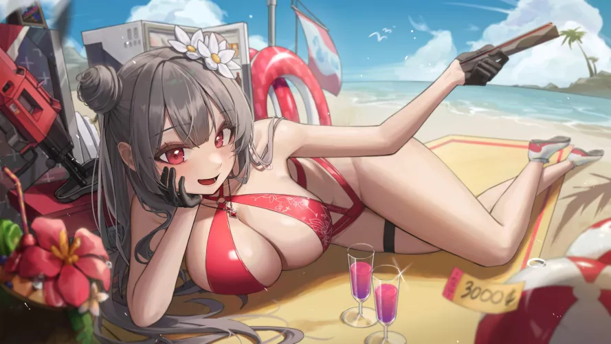 Drinks with Yan by the sea (KONGSI) [Nikke] by MillionHypotheses