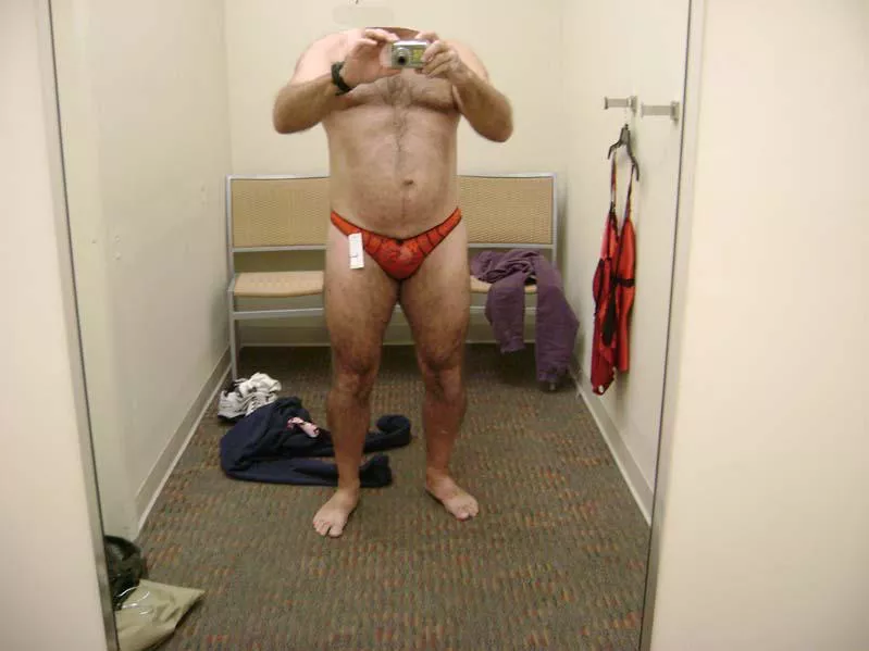 Fitting Room Fun , Do others enjoy trying on panties? posted by Jaxpantyguy1