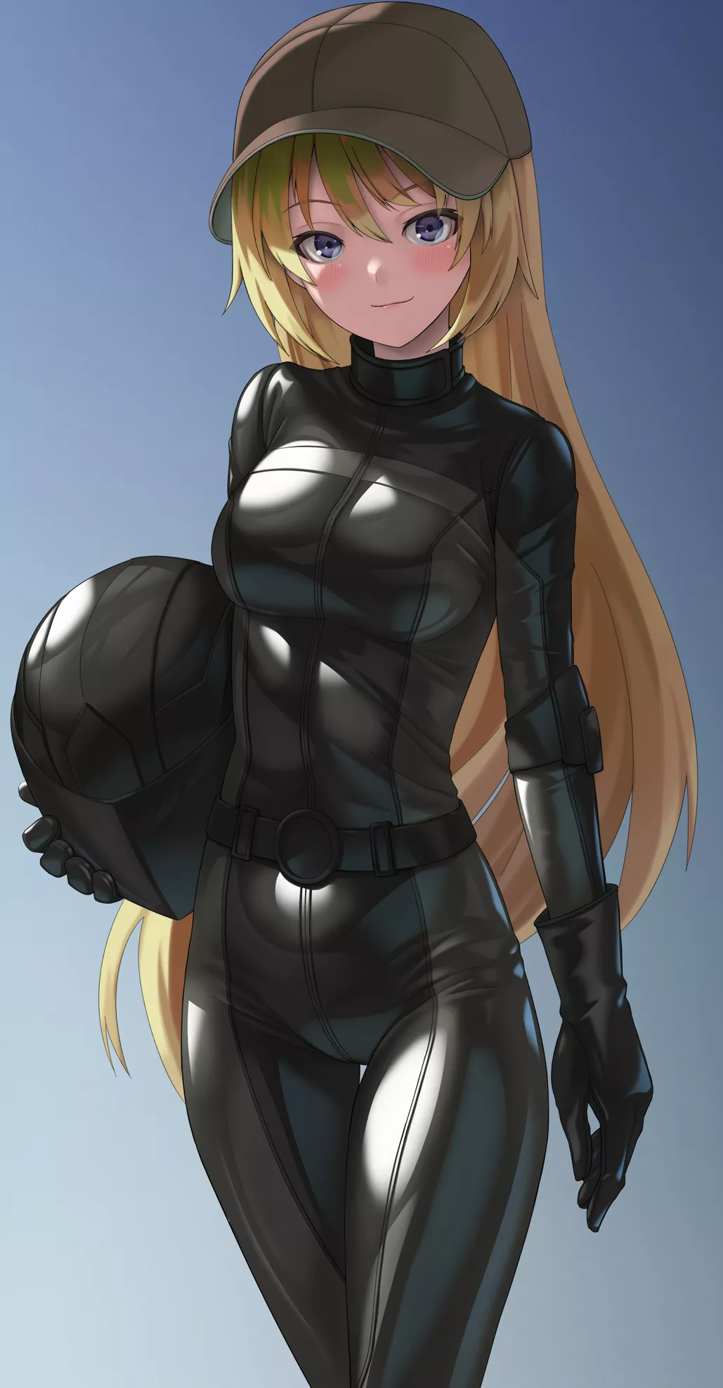 Girl In A Biker Suit ( Kurione) [Original] posted by Seaquences