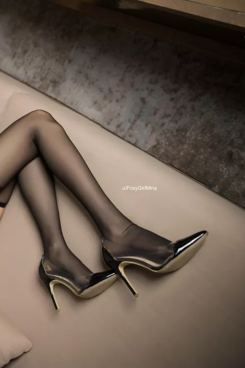 I love distracting my coworkers with my heels. by FoxyGirlMina