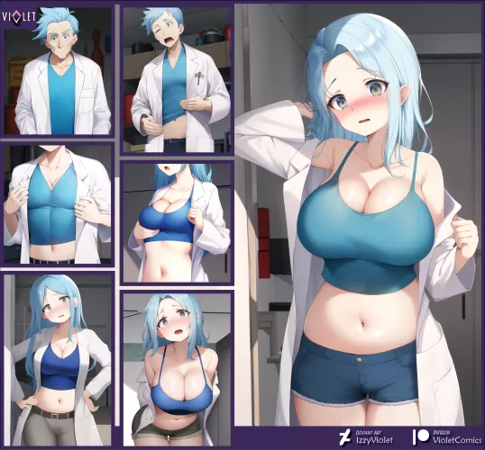 I Turned Myself into a Bimbo, Morty! by Izzy_Violet