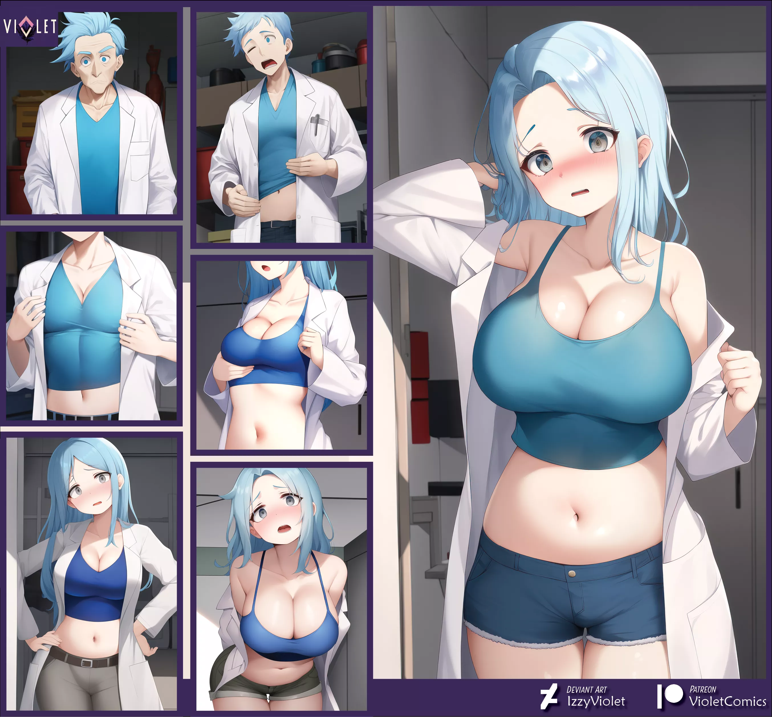 I Turned Myself into a Bimbo, Morty! posted by Izzy_Violet