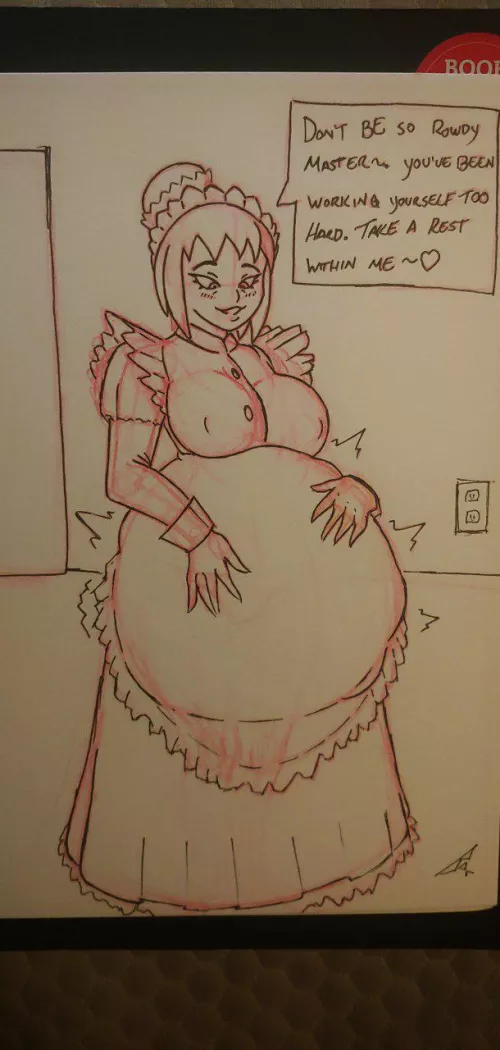 {image} Maid eats her master(art by me) by DarkUrsaman