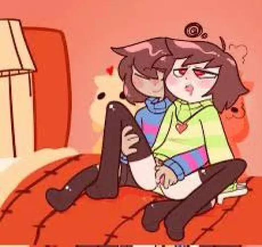 Is there a higher quality version of this image? [Frisk], [Chara] by Populargaming420