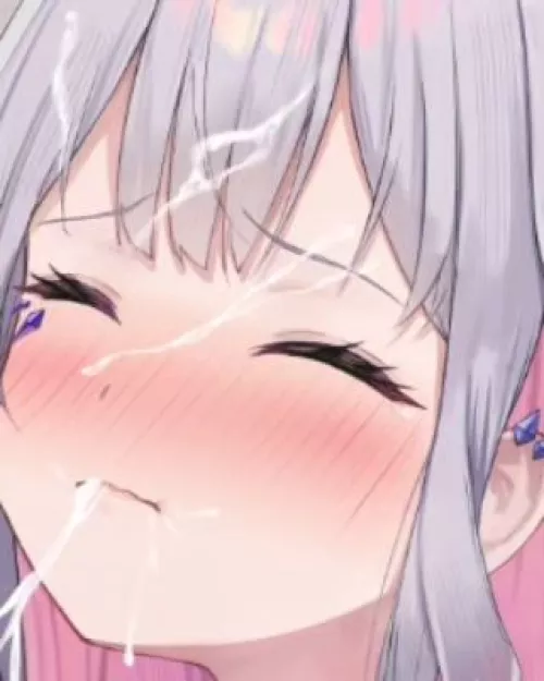 LF Color Source 1girl, Koseki Bijou, closed eyes, closed mouth, blushing, cum, white hair by FDFDHDHR800PP