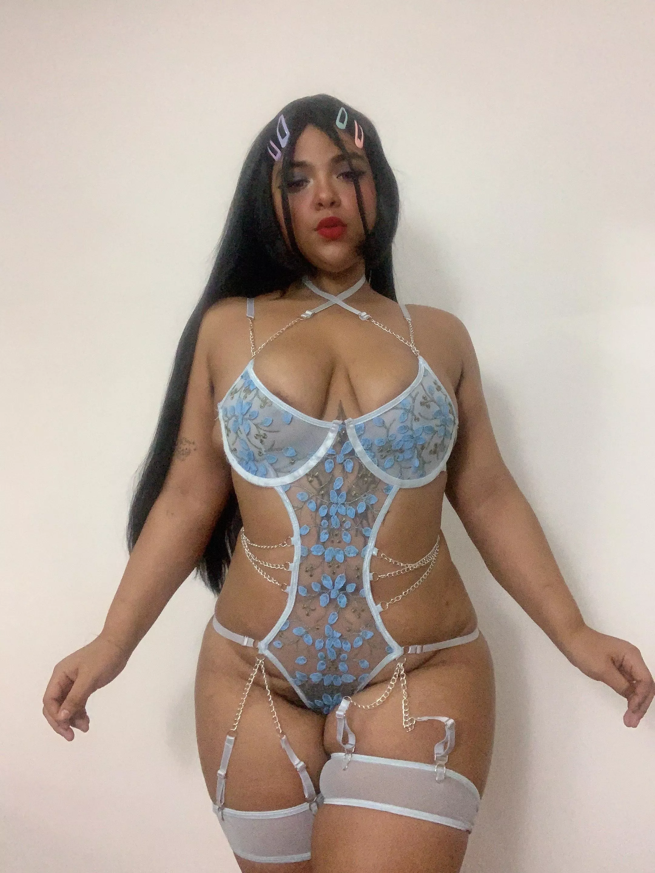 My new outfit has become my favorite, the color makes me look cute but hot😳 https://chaturbate.com/lali_moon/ posted by Curvy_queene