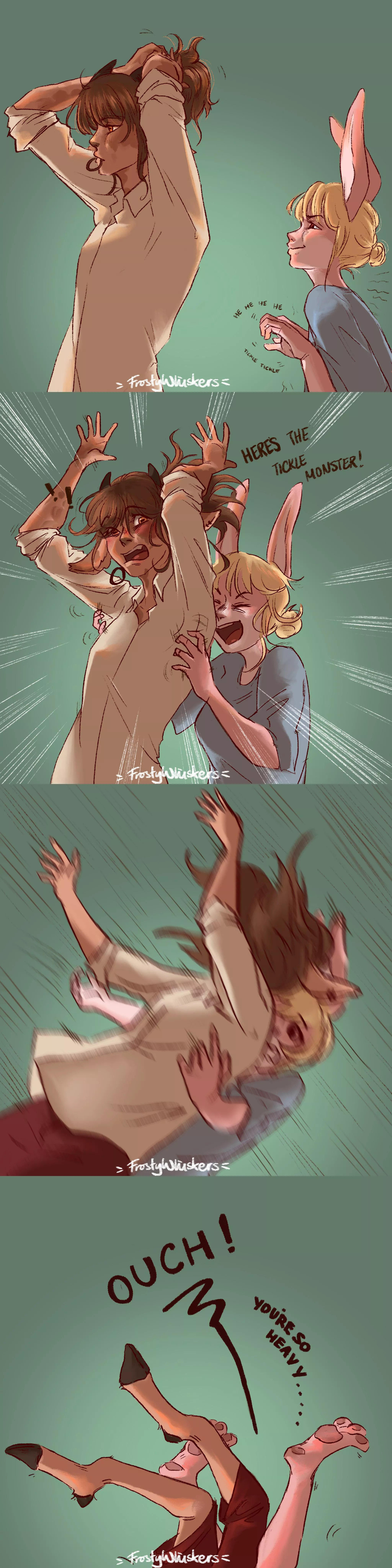 Never turn you back on your opponent posted by Frosty-whiskers