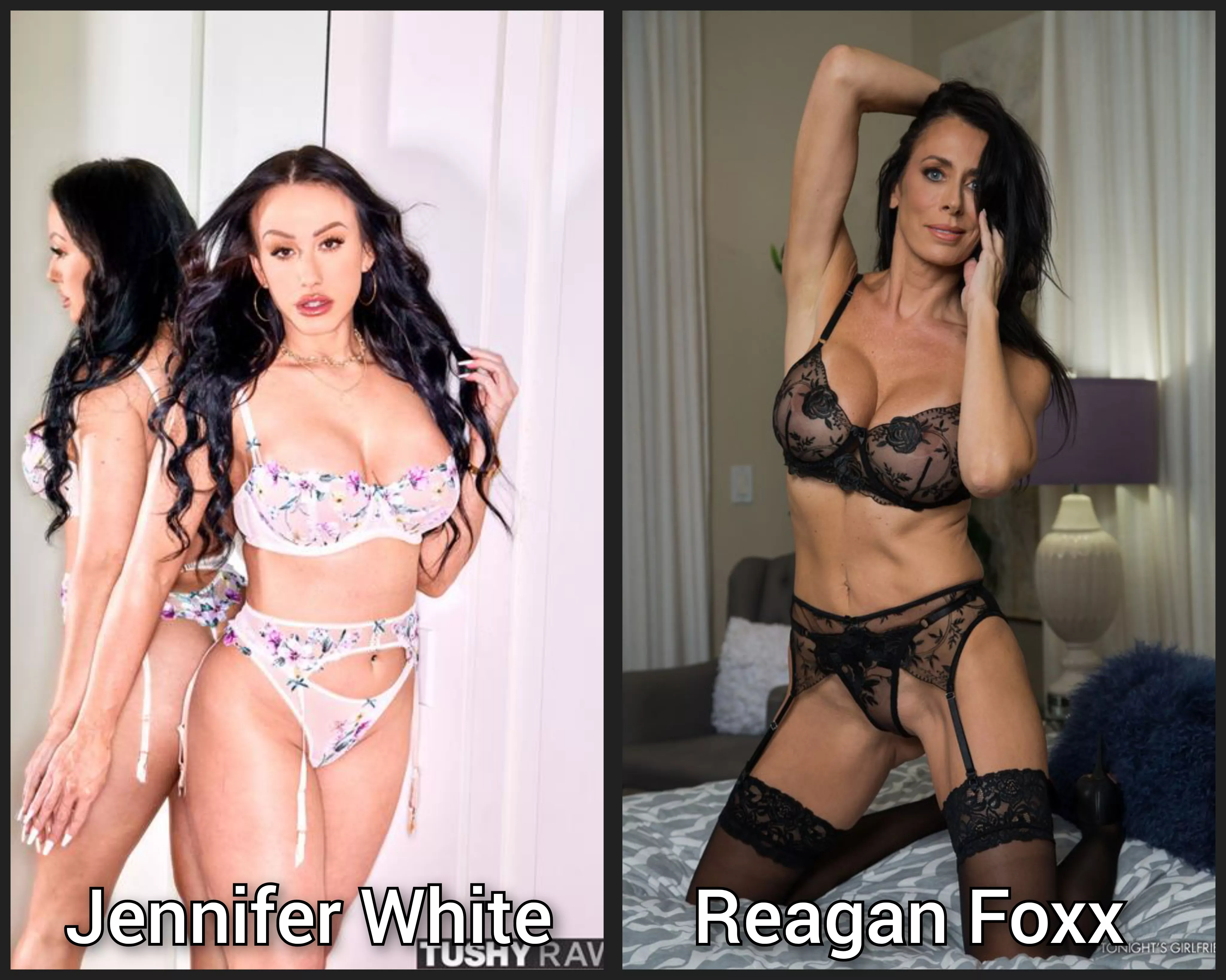 pick one - Lingerie milf battle - [Jennifer White] [Reagan Foxx] posted by abo_oba73