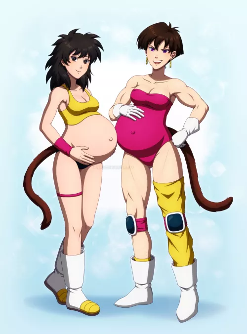Saiyajin pregnants by BortEnajenado
