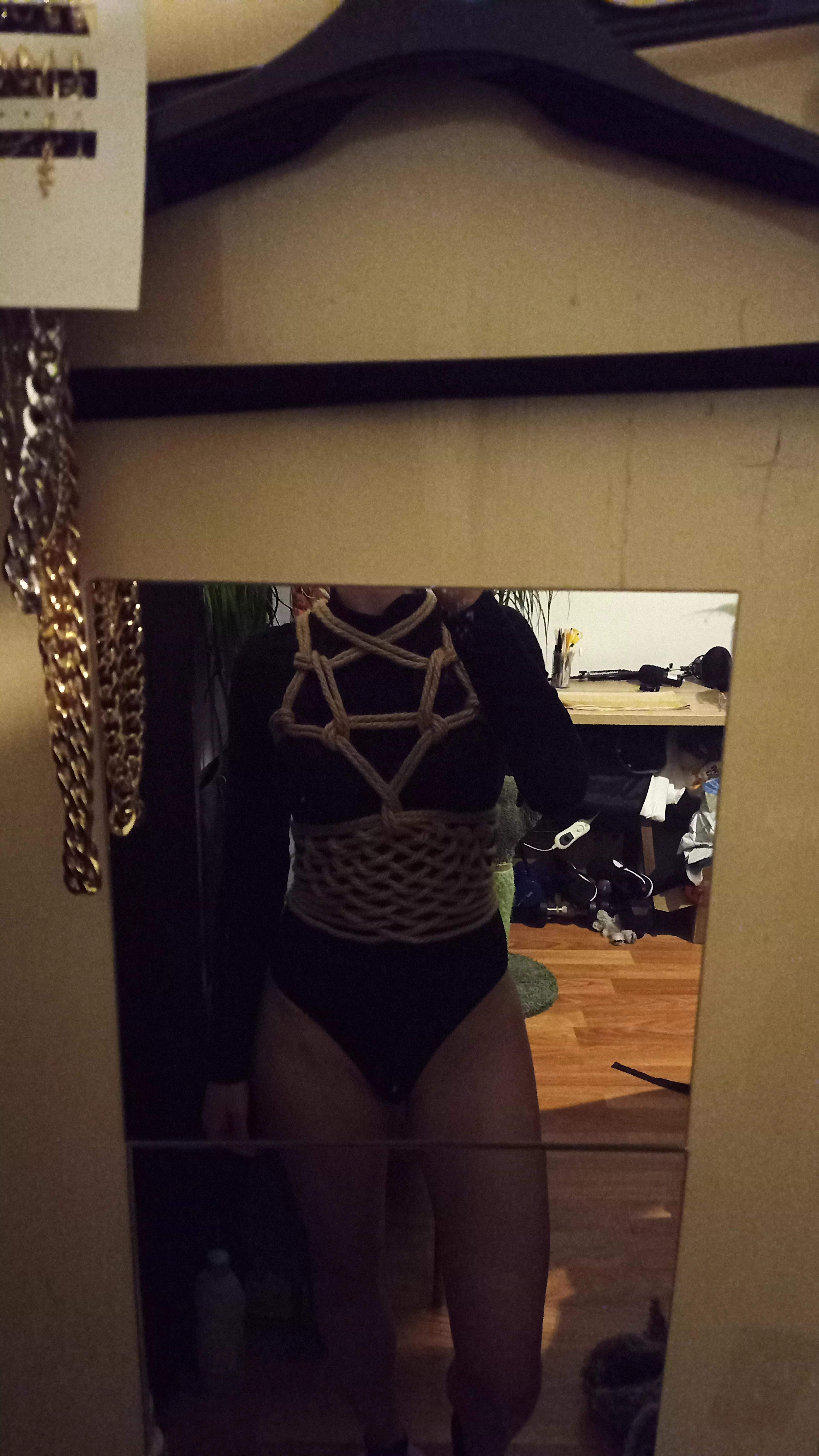 Self tied pentagram meets macrame. posted by MrsVendetta91