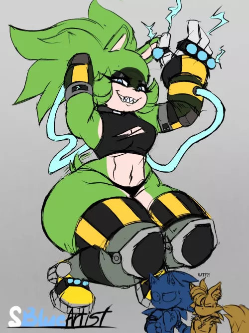 She's ready for her rematch with Sonic (@SnowyBlue1) by SonicSpeedster18