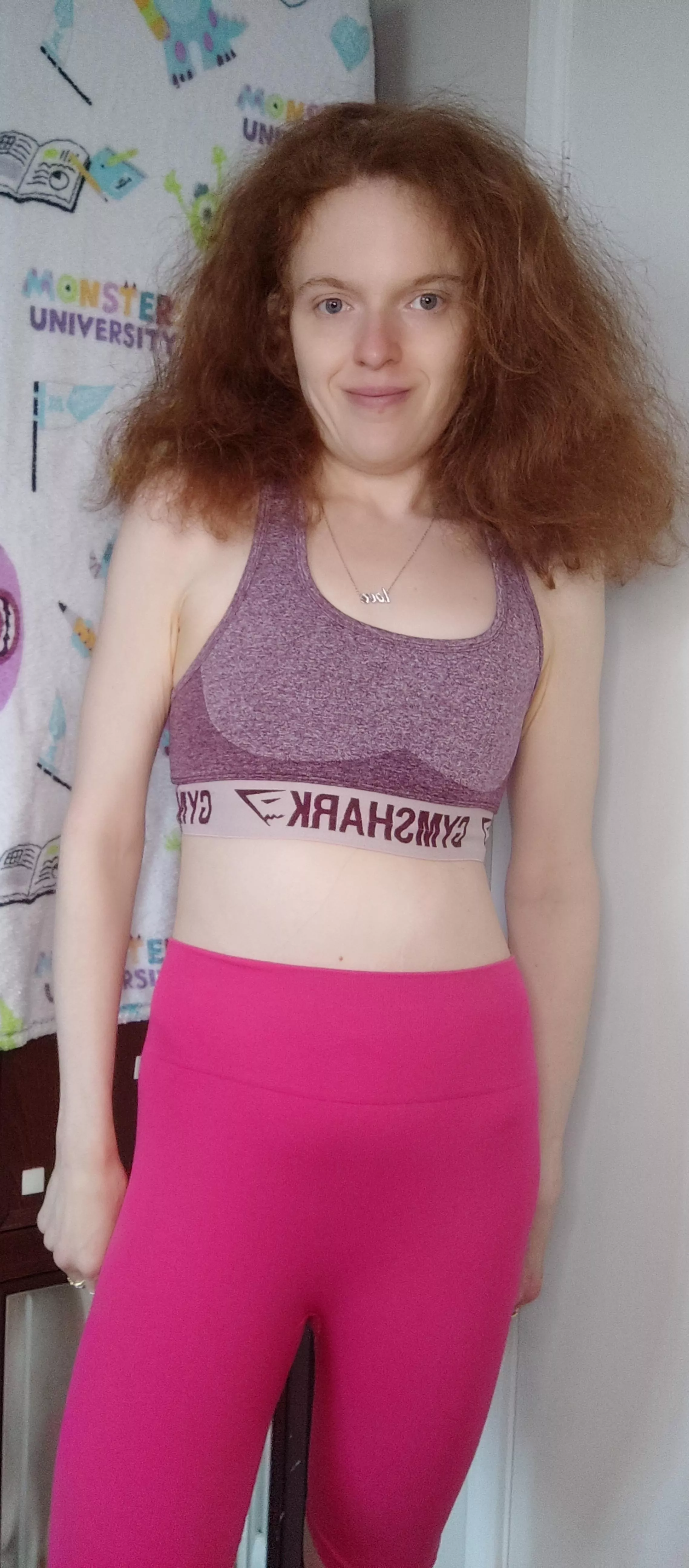 Smiling because I'm going to the gym! posted by Hot-Campaign3260