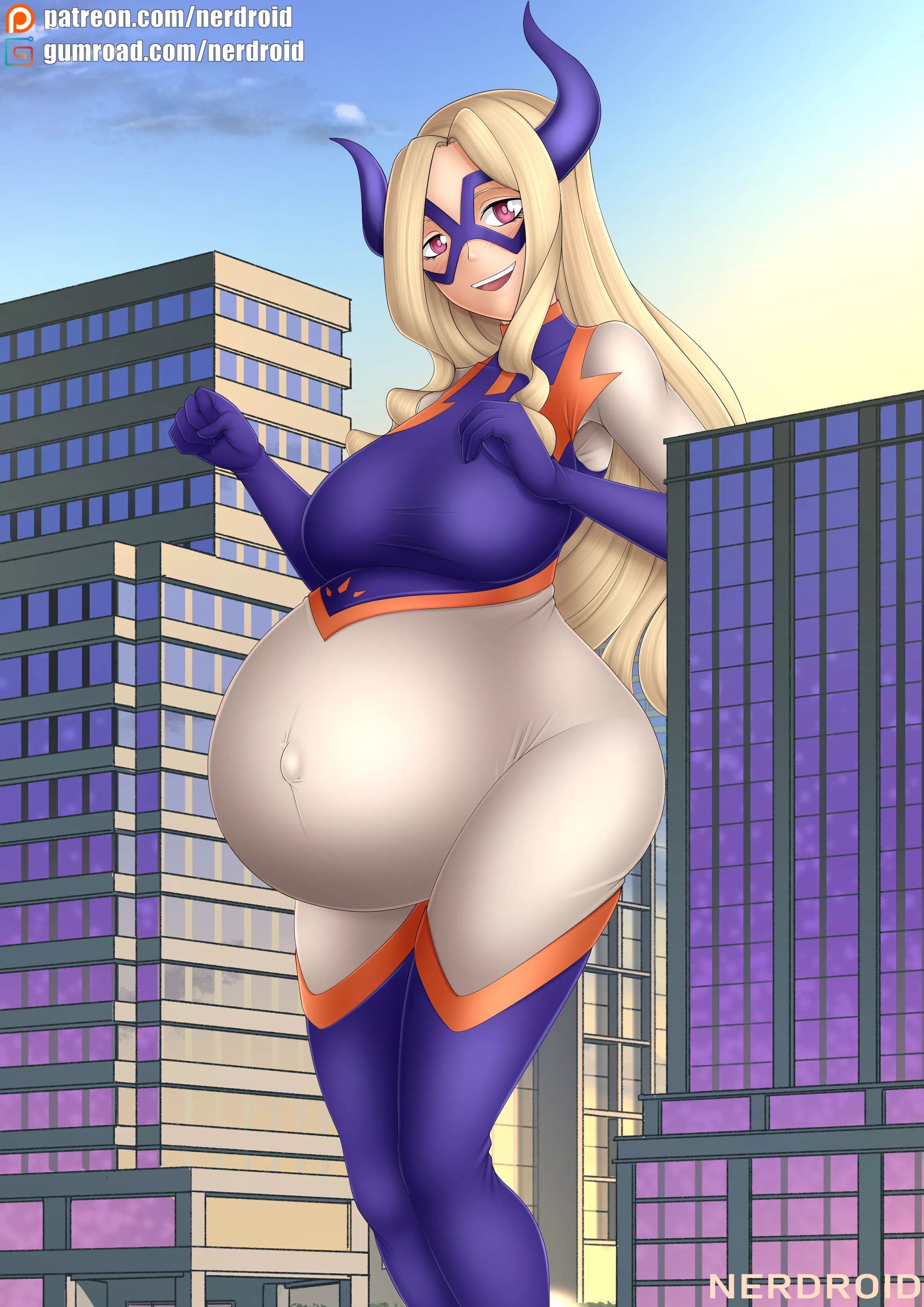 Spotted giantess in the city posted by Ner-Droid