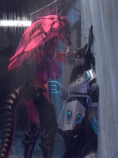 Tall Lady moment (OC) by LudwigSpectre