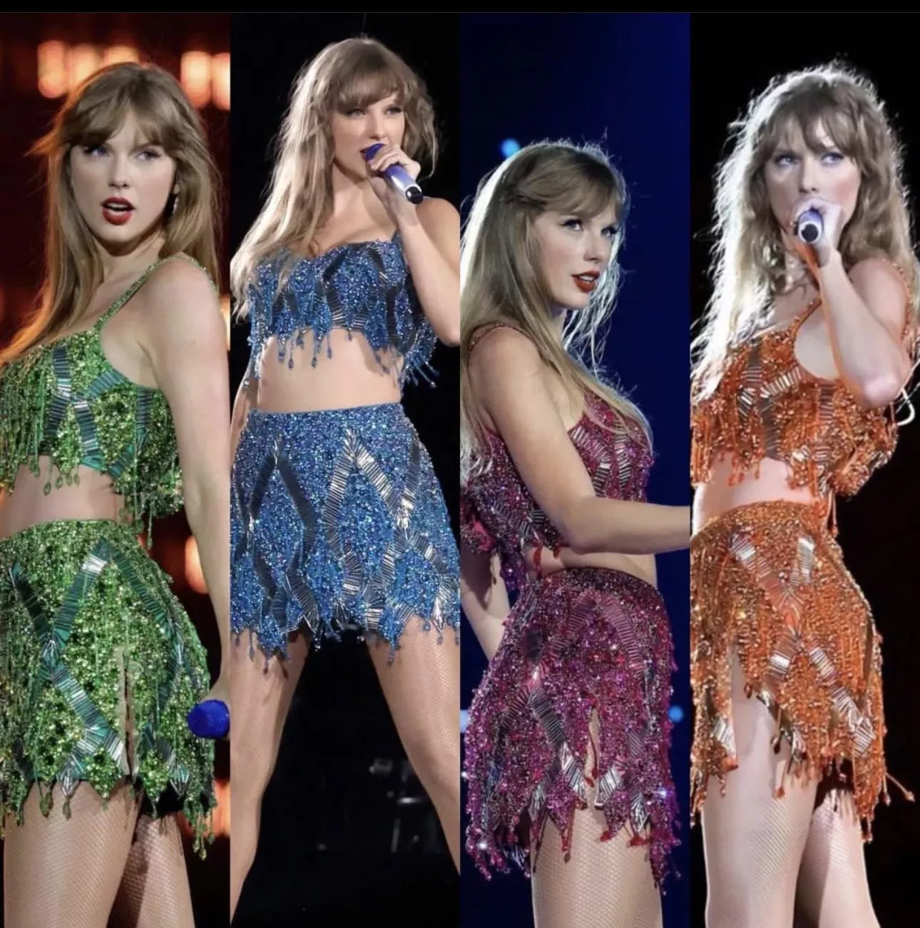 Taylor Swift in a different colors posted by kammay1977