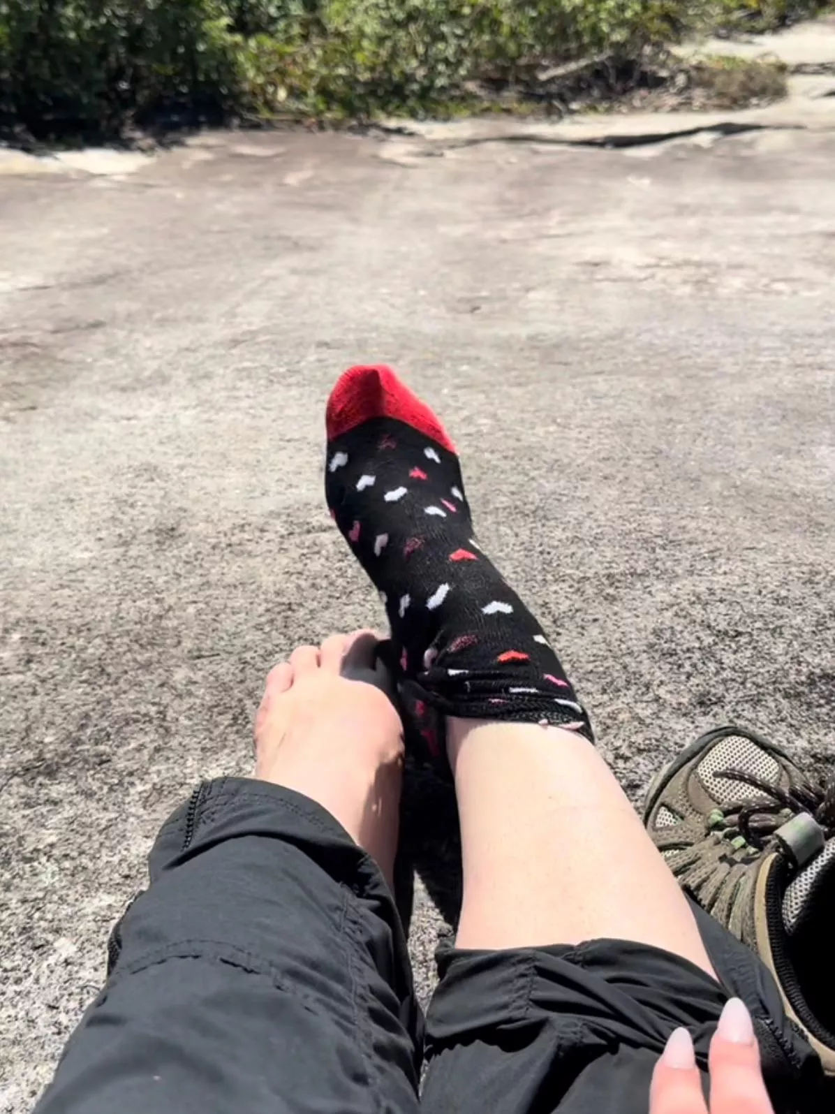 The best part of every hike is peeling off my sweaty socks after… or during 😉 posted by ariellegoddesss