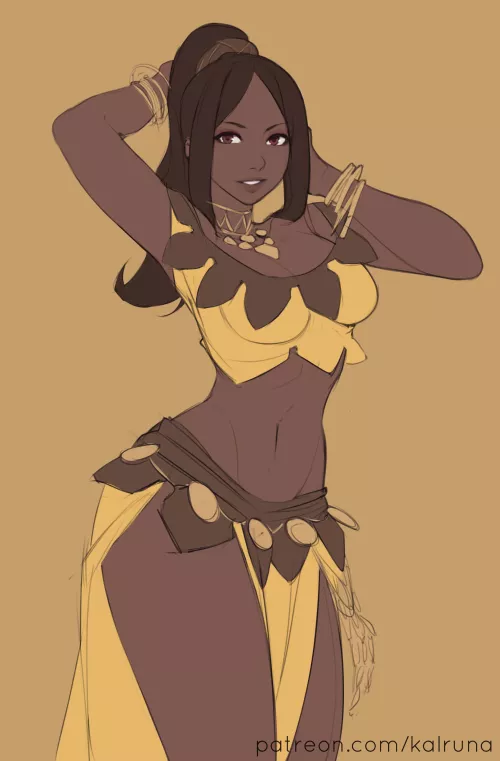 Timerra in Primrose's Outfit! (Kalruna) [Fire Emblem: Engage] by albaHanna