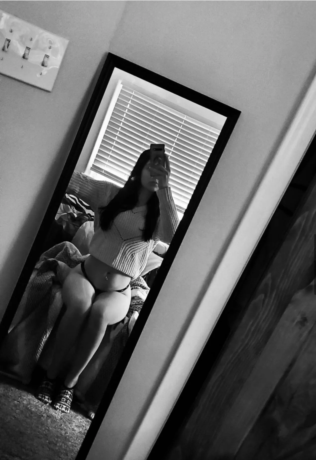 Was feeling myself before work yesterday 😈 😇 posted by AngEyecandy420