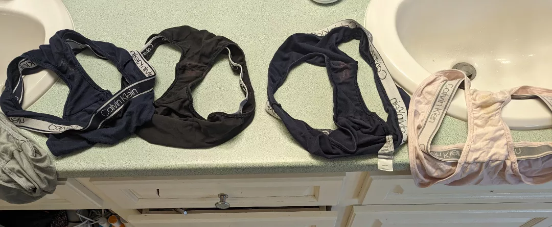 Wife likes her Calvin's, which to play with first? ;) posted by fortheporn36