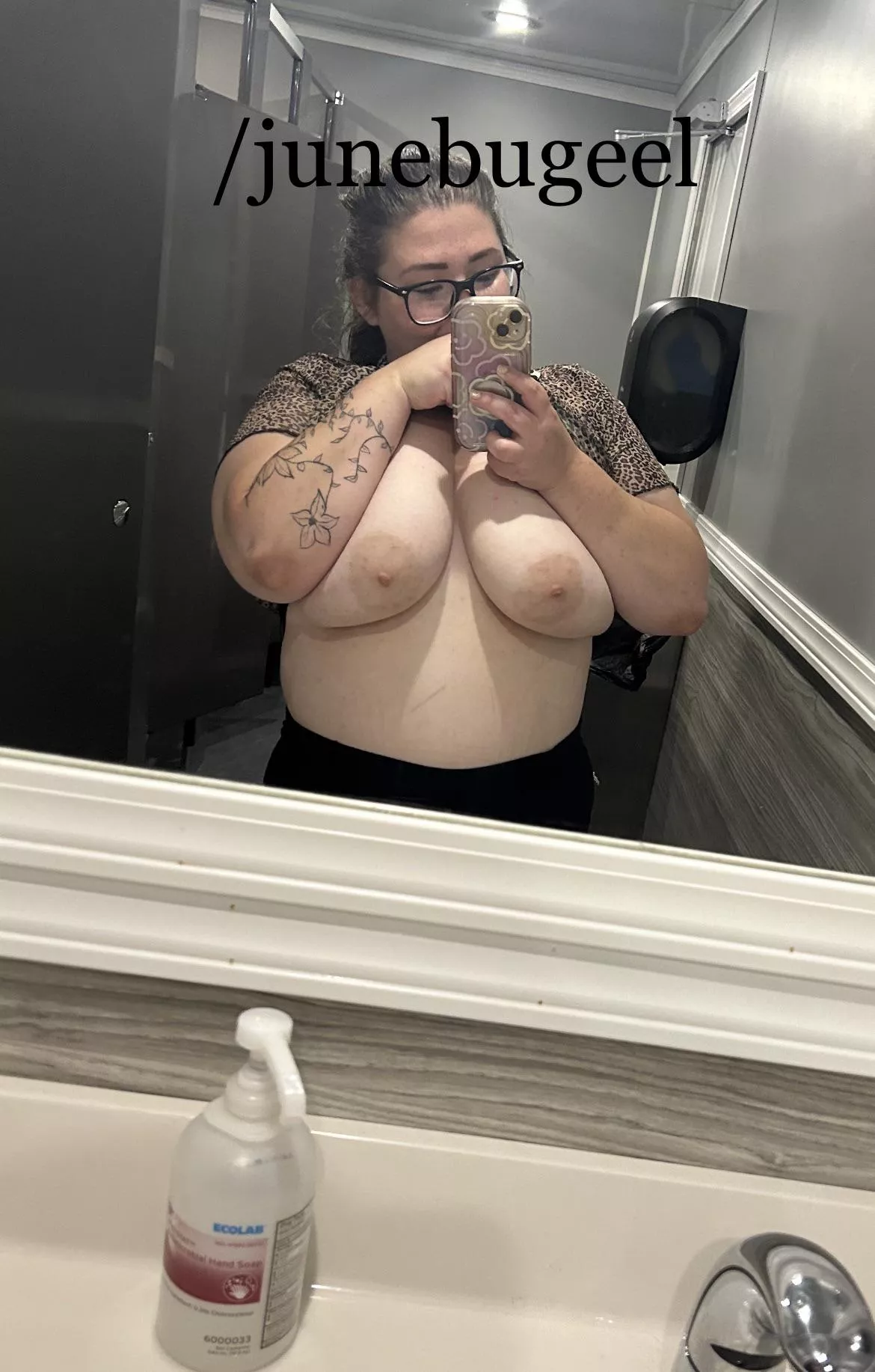 WWYD if you walked into the bathroom stalls and saw me with my tits out? posted by kuwtkpwc