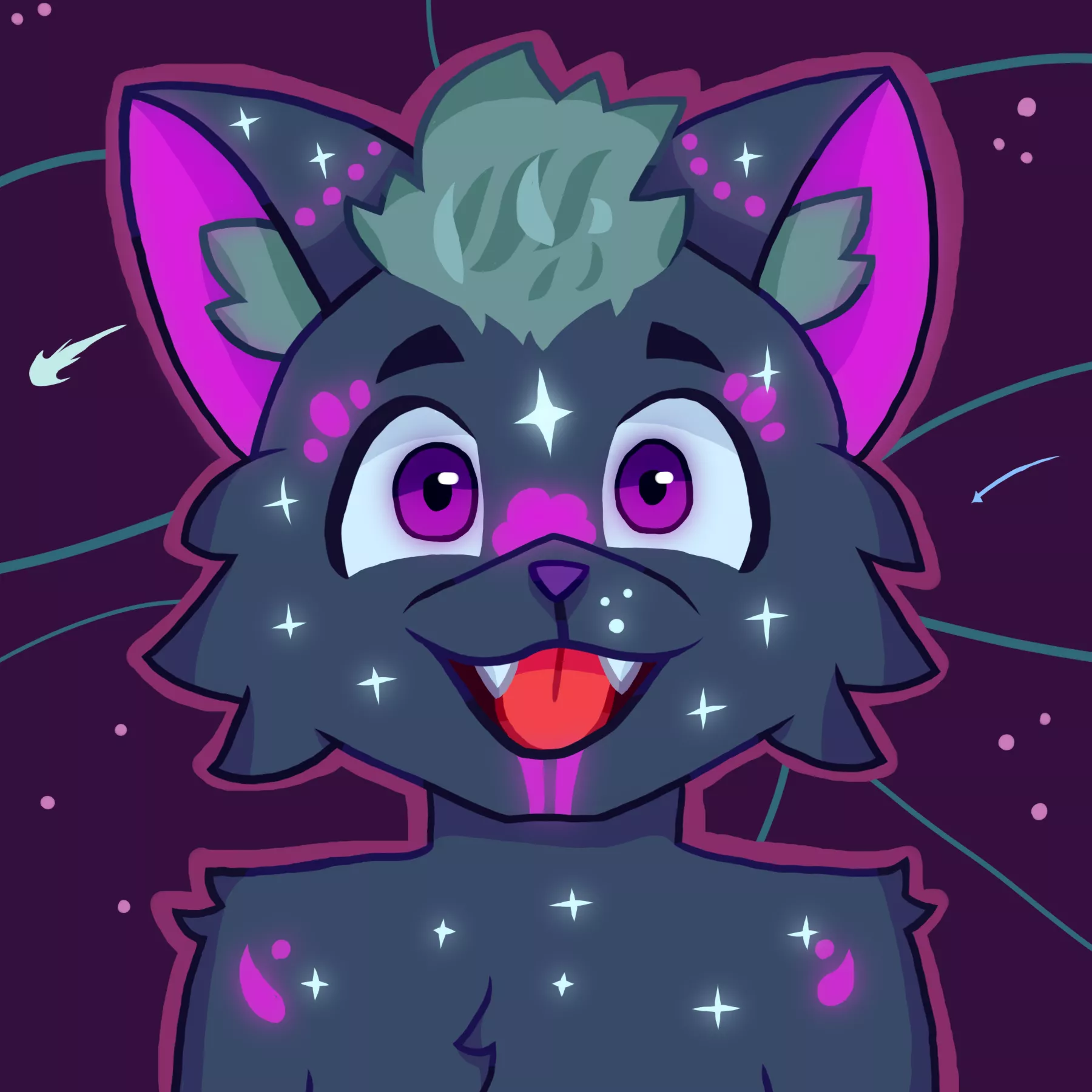 A COSMIC furry! (Art by me) posted by Drinusmer