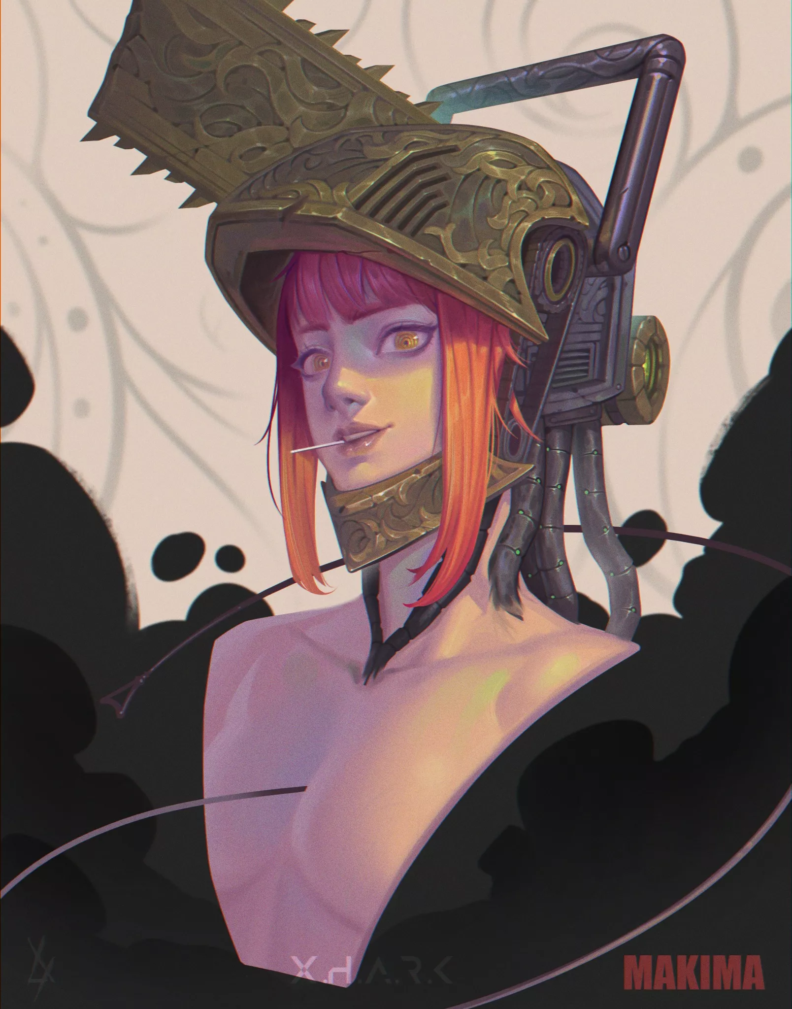 Chainsaw Makima, art by me posted by Kai0704