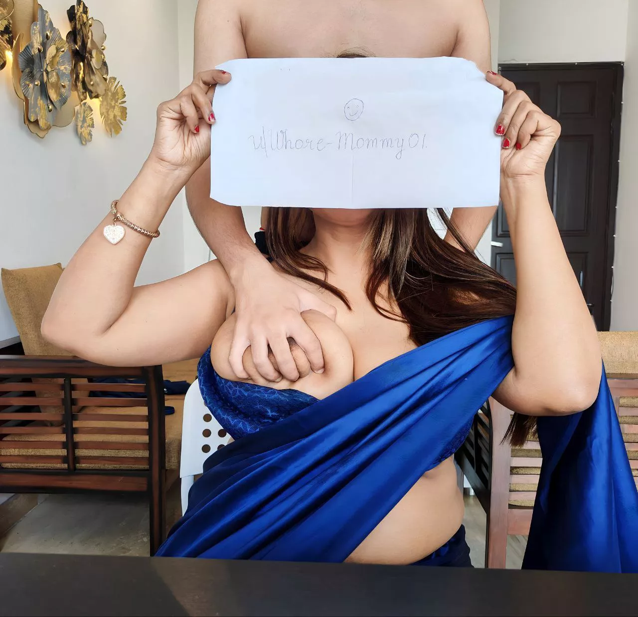 Cover my mouth and grope me. See how [f]ast my cunt drips..💦💦 posted by Whore-Mommy01