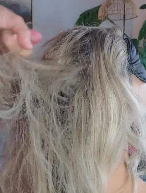 Filmed my first hairjob 💦 DM me for the full video! by Bizoubizou925