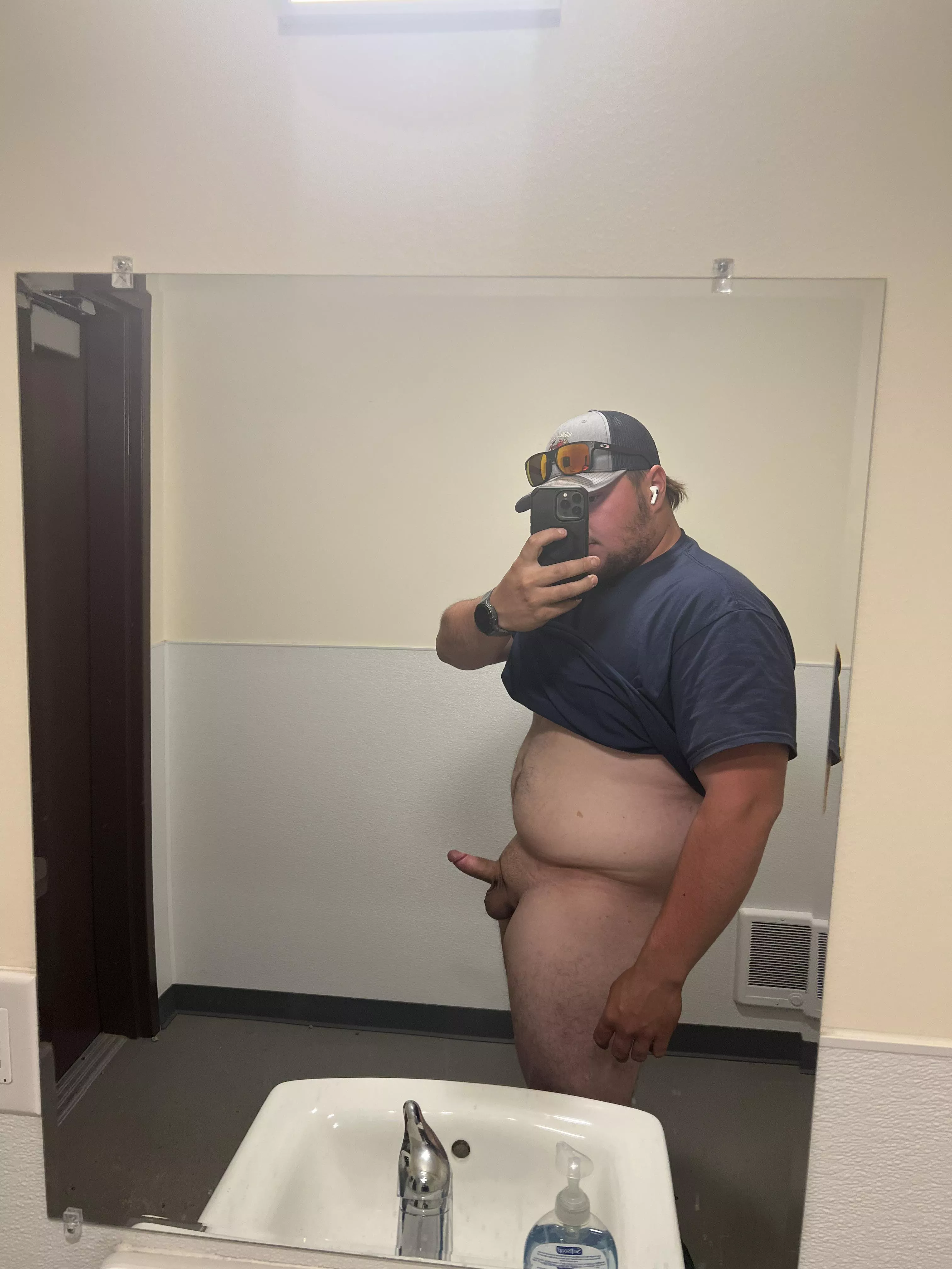 Quick bathroom break at work! Would you join me? posted by CHESSEIT69