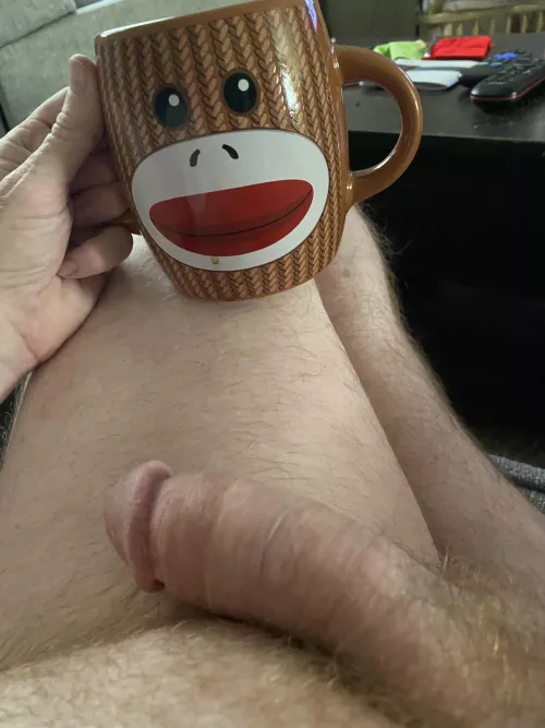 Sunday morning sock monkey by redheadtx