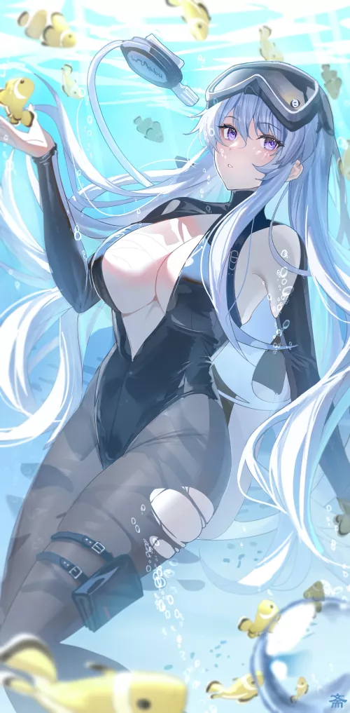 Underwater Plunge [Azur Lane] by CheetahSperm18