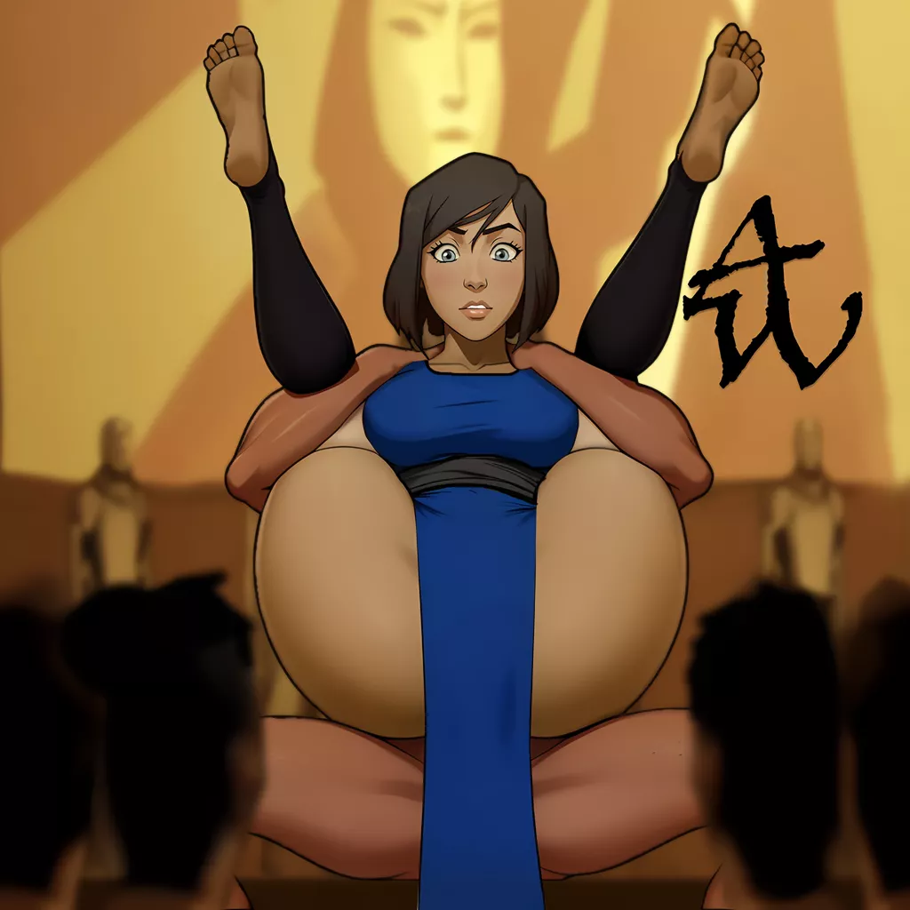 [Artwork] by (Abel_Waters) Amon bending Korra into submission. posted by Abel_Waters