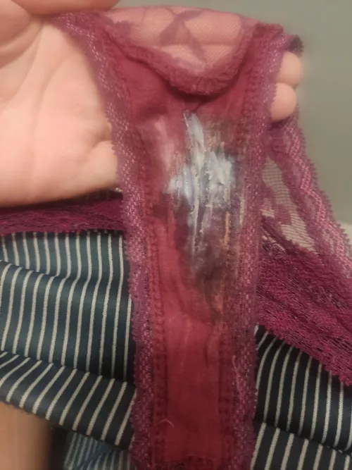 Cum in my panties as the buyer requested🥰 24h wear, 1 workout, 3 solo plays and cum by Careless_Youth_4038