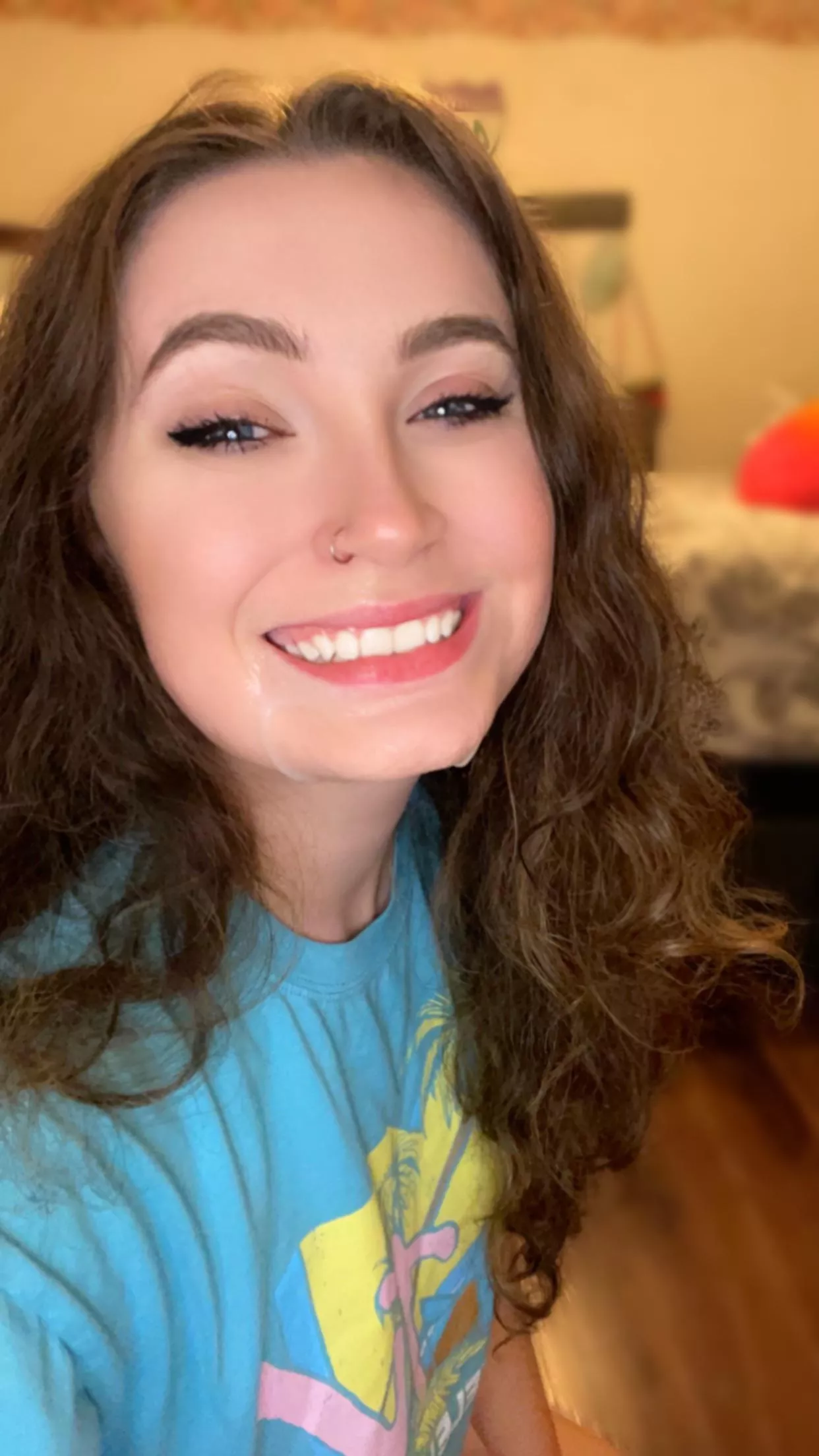 don’t i look so pretty with cum on my face posted by naughtysecretpics