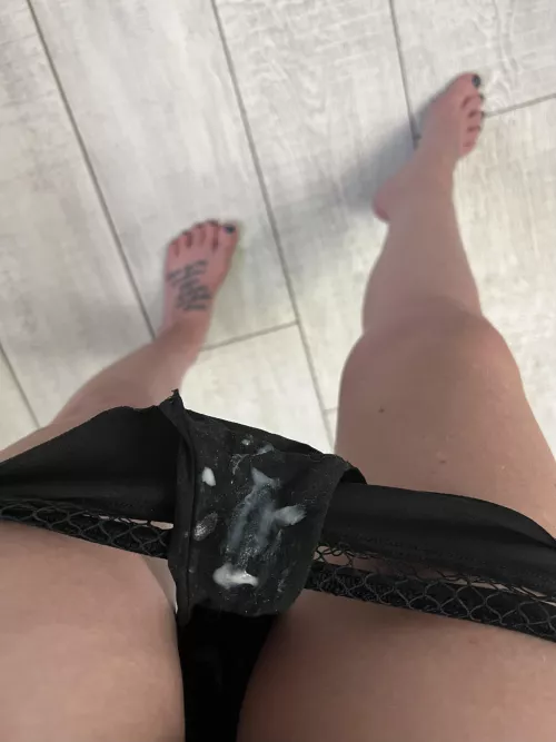 Leakage This Morning From Last Nights Self Play Time In These Sexy Black Silky Panties, Best Wake Up Call! Happy Monday Babes! by Hopeful-Plan-5386