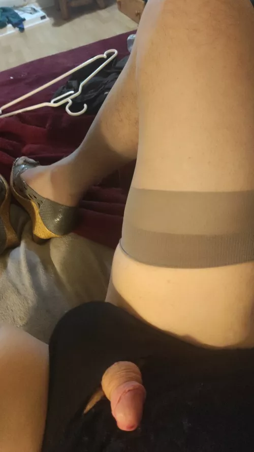 Panties dicklett ,new stockingand heels by feet_all_over