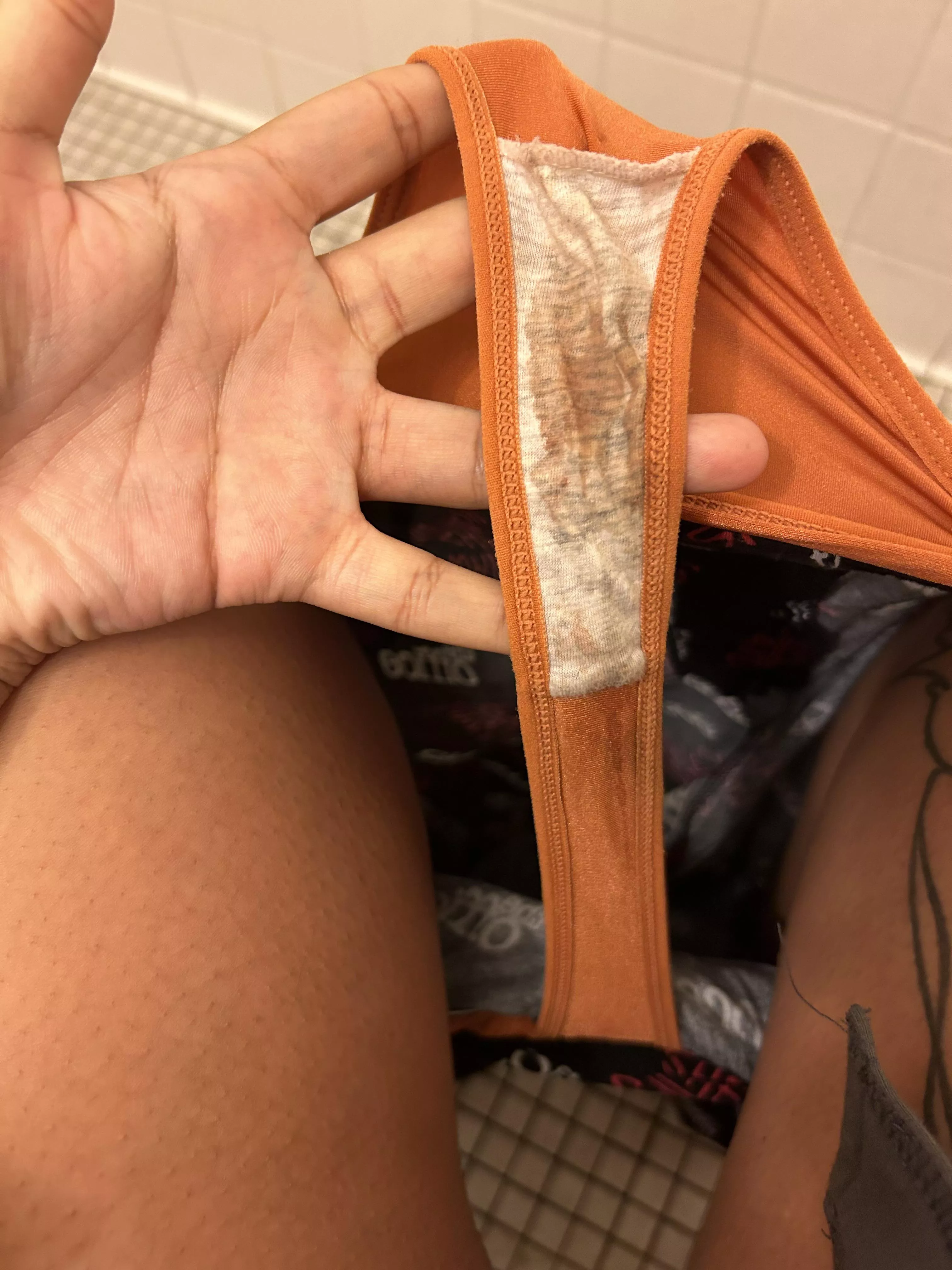 Period & cum filled panties posted by Mistressebss