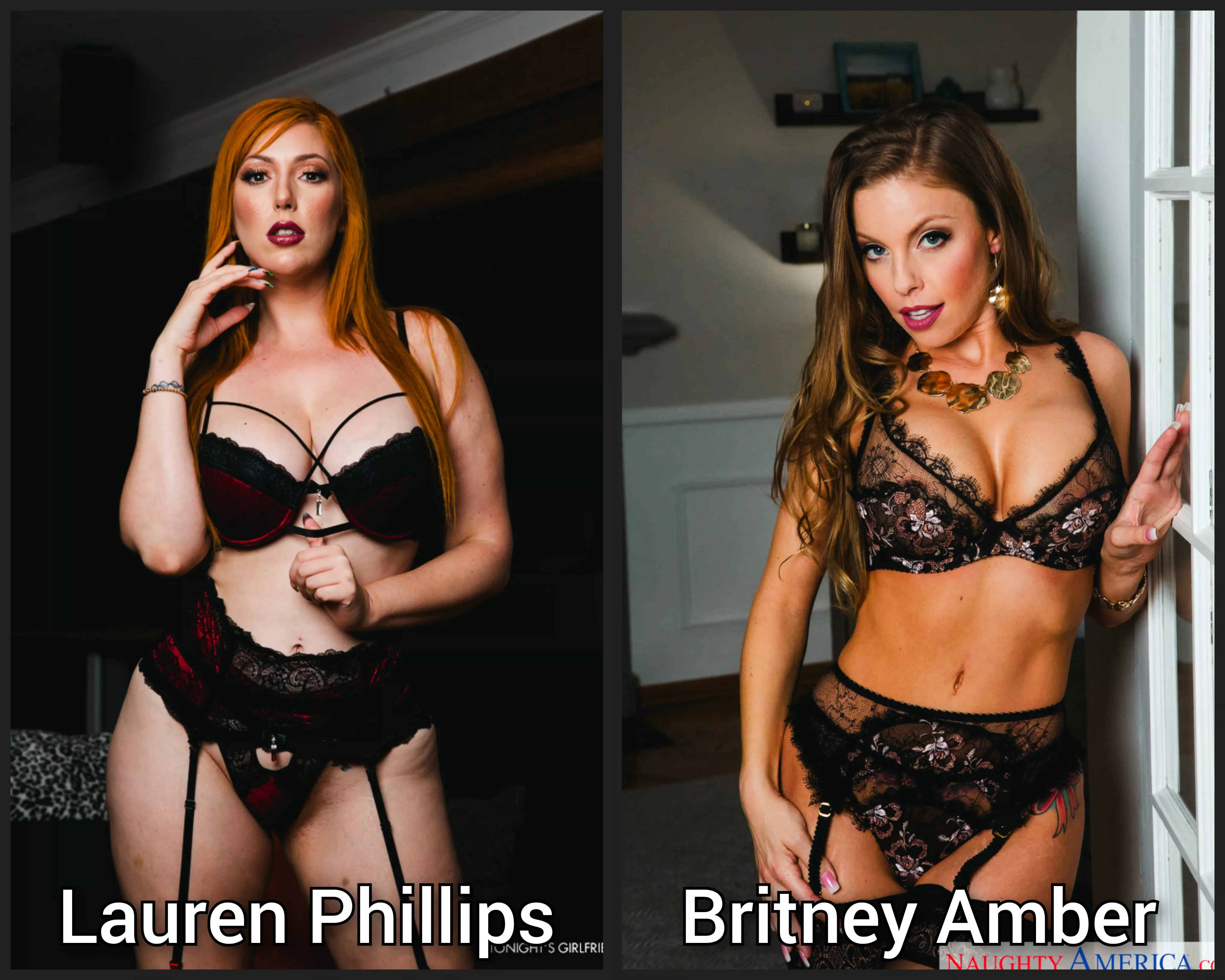 pick one - Lingerie milf battle - [Lauren phillips] [Britney amber] posted by abo_oba73