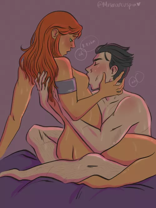 Robin and Starfire (Mrsmancuspia) by Diligent_Dealer_6697