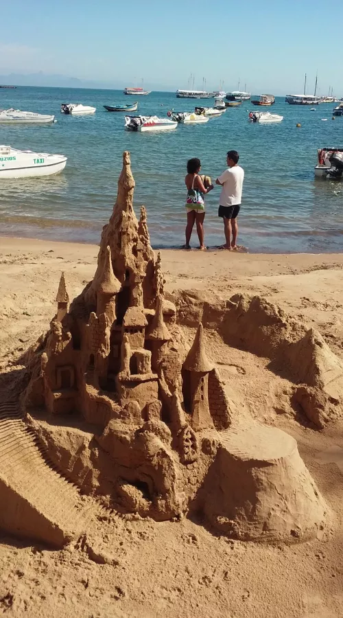 sandcastle in Buzios, Brasil by latin_eva18